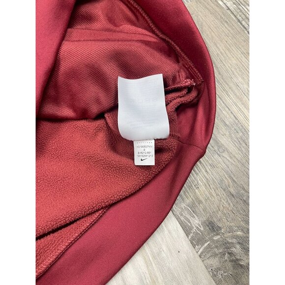 Nike Womens Small Hoodie Sweatshirt Pockets Hooded Red - Picture 7 of 8